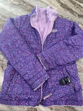 The North Face Kids Purple Multi-Color Fleck Puffer Jacket